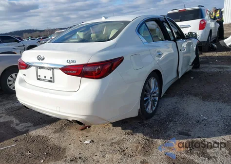 2018 Infiniti Q50 3.0T Luxe из США, поврежденный, VIN JN1EV7AR2JM434396